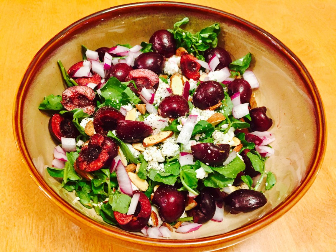 Cherry, Goat Cheese and Almond Salad The Teachers Table
